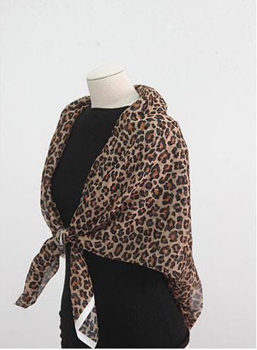 Leopard Chiffon Fabric - By the Yard 19162-1