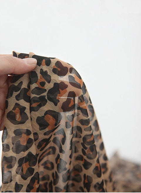 Leopard Chiffon Fabric - By the Yard 19162-1