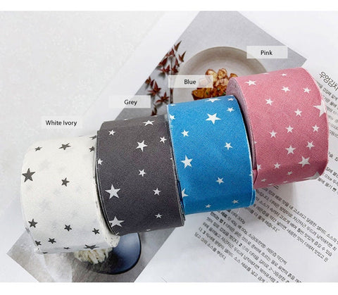 4 cm Stars Cotton Bias - Choice of 4 Colors - 10 yards - By the Roll / 42216