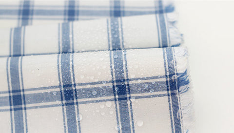 Laminated Cotton Large Plaid - Blue - per Yard (43 x 36") 37935 - 274