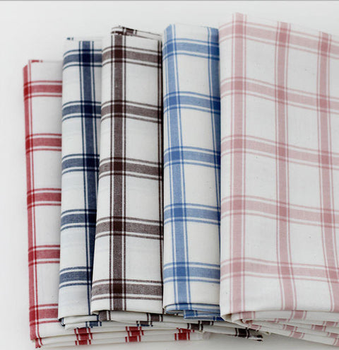 Laminated Cotton Large Plaid - Blue - per Yard (43 x 36") 37935 - 274