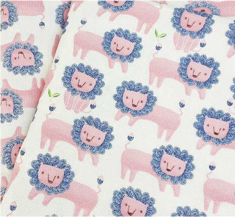 Lion Oxford Cotton - Secret Garden - By the Yard (44 x 36") 51062