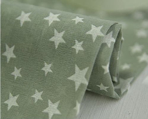 Stars Cotton Gauze - Khaki, Black, Navy or Blue - 57" Wide - By the Yard 33861