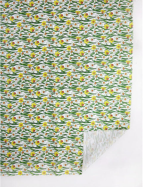 Daffodil Cotton Fabric - Digital Printing - By the Yard 85133