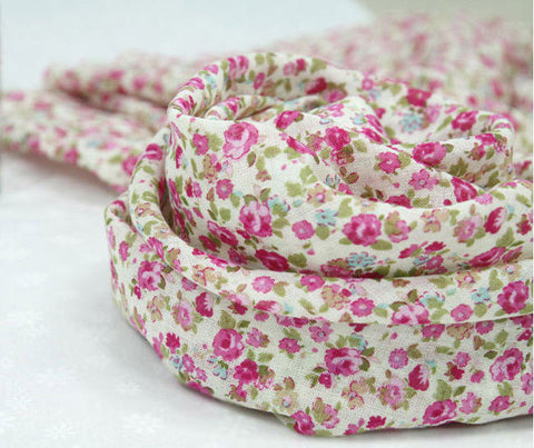 Flower Cotton Gauze Fabric, Floral Gauze - 44" Wide - Fabric By the Yard 85817 / 82439